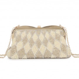 Dress bag in gold