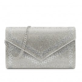 Dress bag in silver
