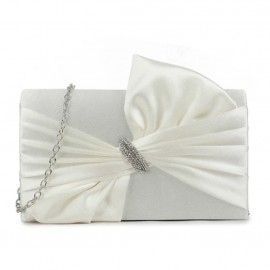 Dress bag in cream with bow
