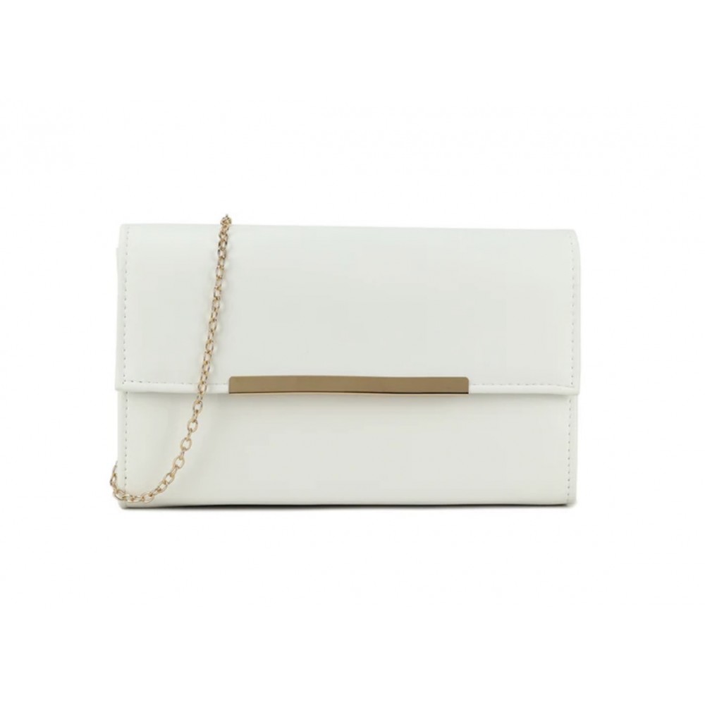 Dress bag in latte white