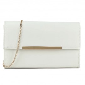 Dress bag in latte white