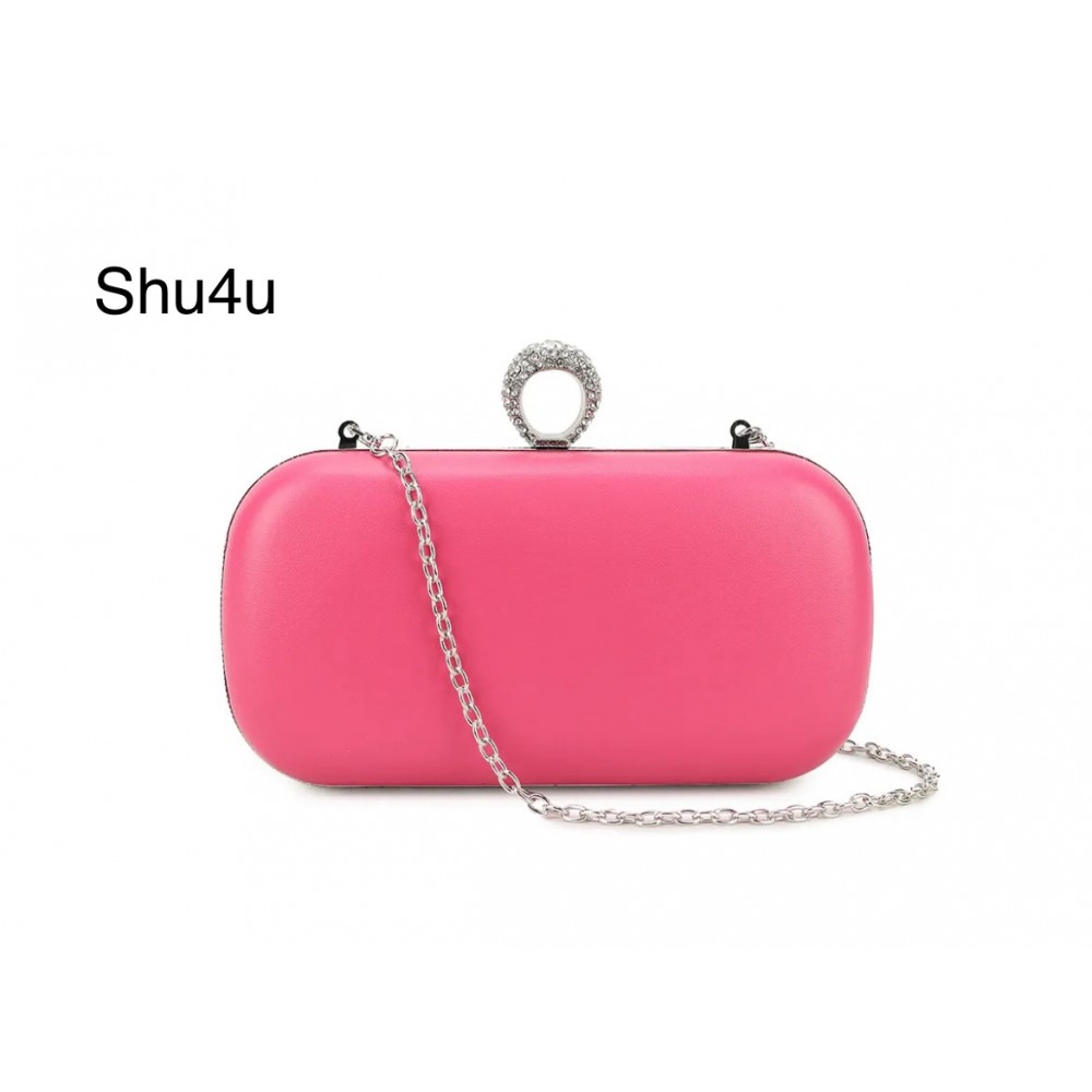Dress bag, fuchsia compact bag