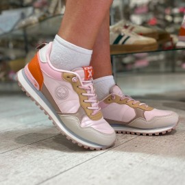 Trainer, Xti pink laced trainer