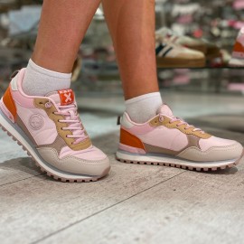 Trainer, Xti pink laced trainer