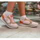 Trainer, Xti pink laced trainer